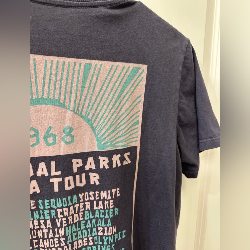 💫Parks Project Women’s 1968 All Parks Boxy Tee, Dark Gray, XS, Gently Worn - Picture 11 of 15